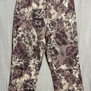DAVID PAUL NEW YORK - Women's Capri‎ Pants, Women's Size 14, Petite Floral.